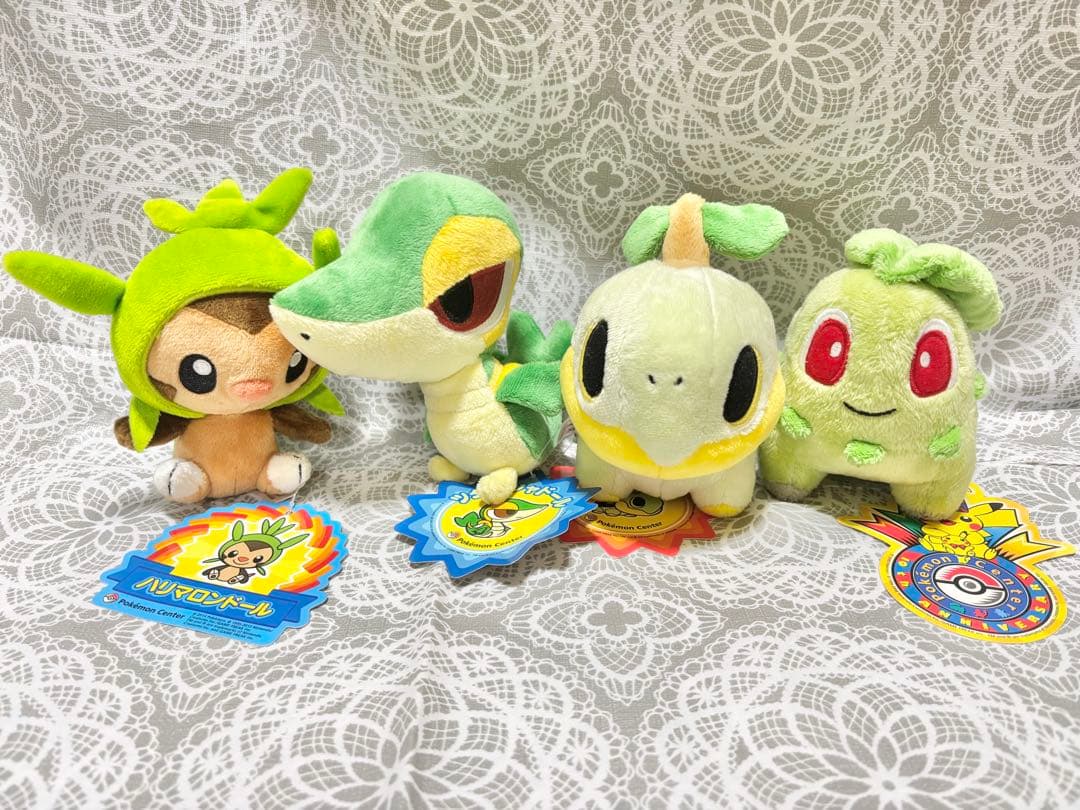 【ポケモンセンター限定】チコリータ・ナエトル・ツタージャ・ハリマロンドール