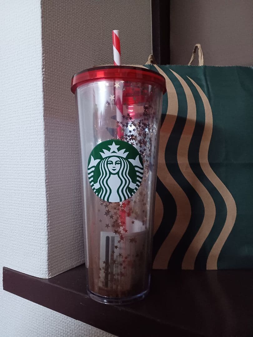 韓国　スタバ　スターバックス　710ml キラキラ　グリッターコールドカップ