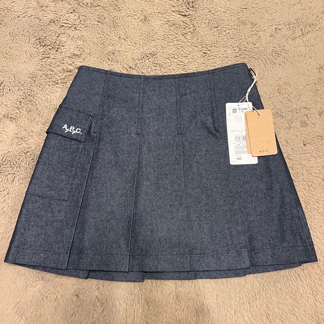 A.P.C. GOLF(アー・ペー・セー ゴルフ）デニム風プリーツスカート⭐︎新品