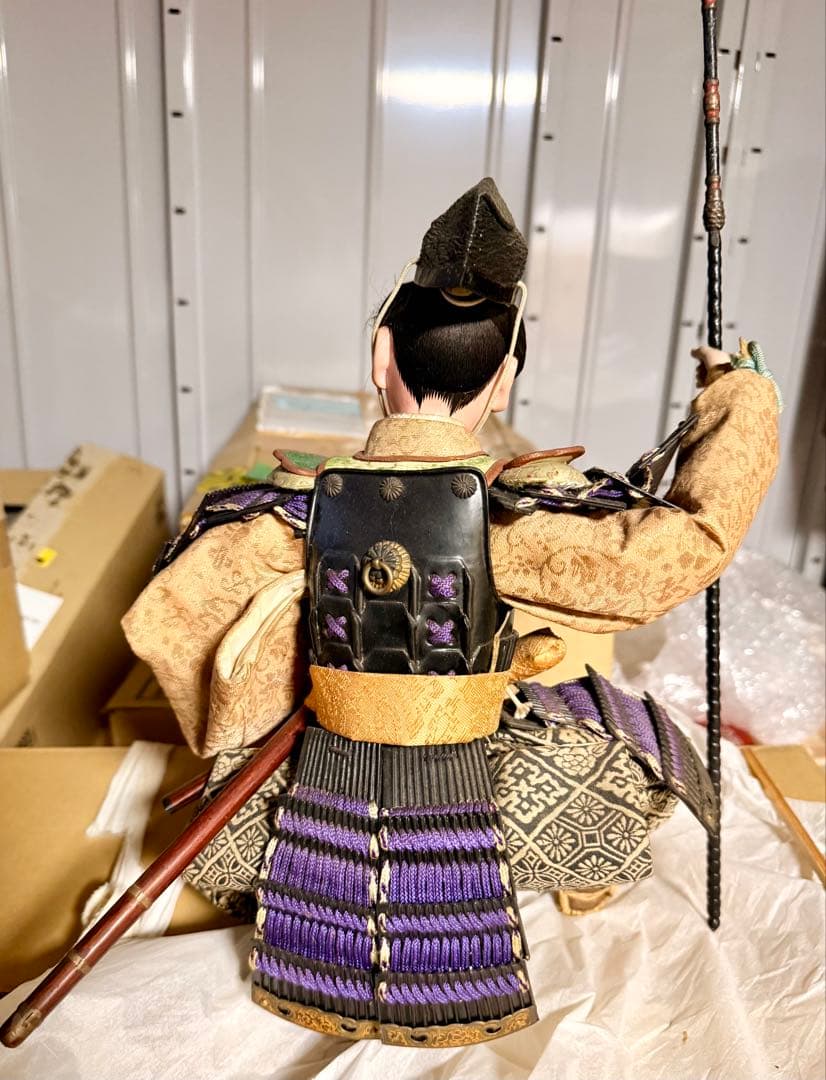 京都 丸屋 丸平 大木平蔵 五月人形 『武士・従者』 木製共箱 子どもの日