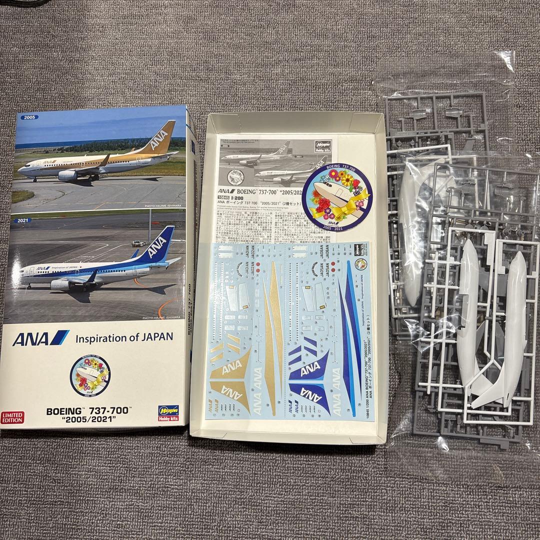 ハセガワ 1/200 737-500 2機セット 737-700 2機セット