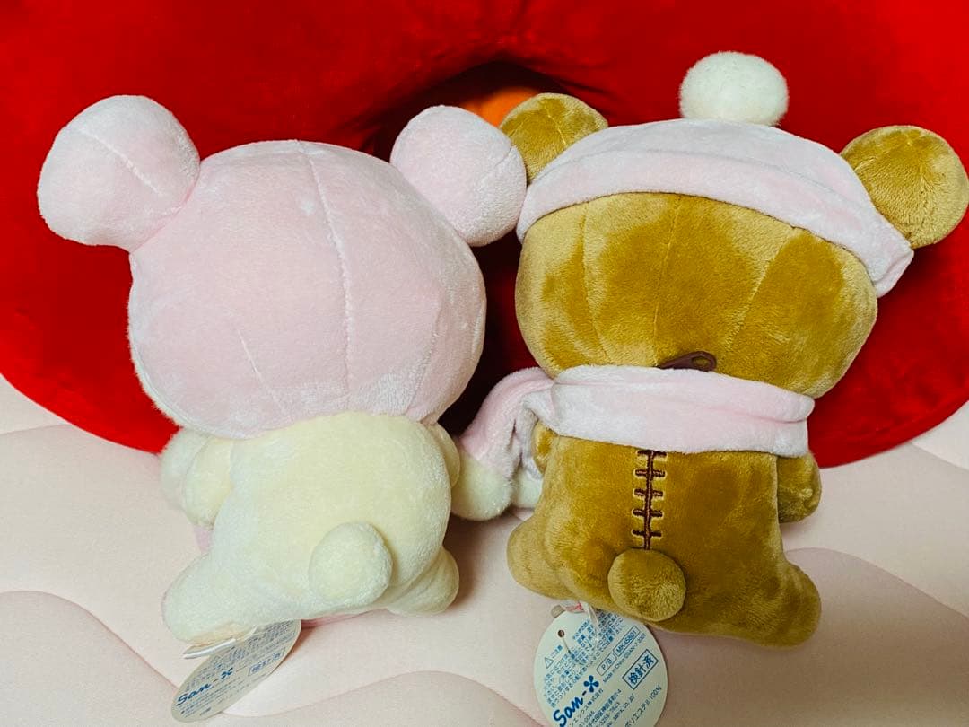 リラックマ　ぬいぐるみ　小物入れ　Pink  Winter セット