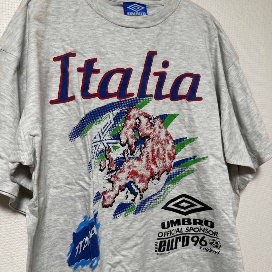 激レア 94年製 EURO 96 イタリア代表 公式 Tシャツ UMBRO XL