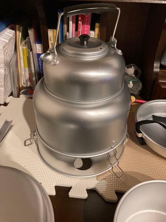 システム食器鍋3個やかんひとつ