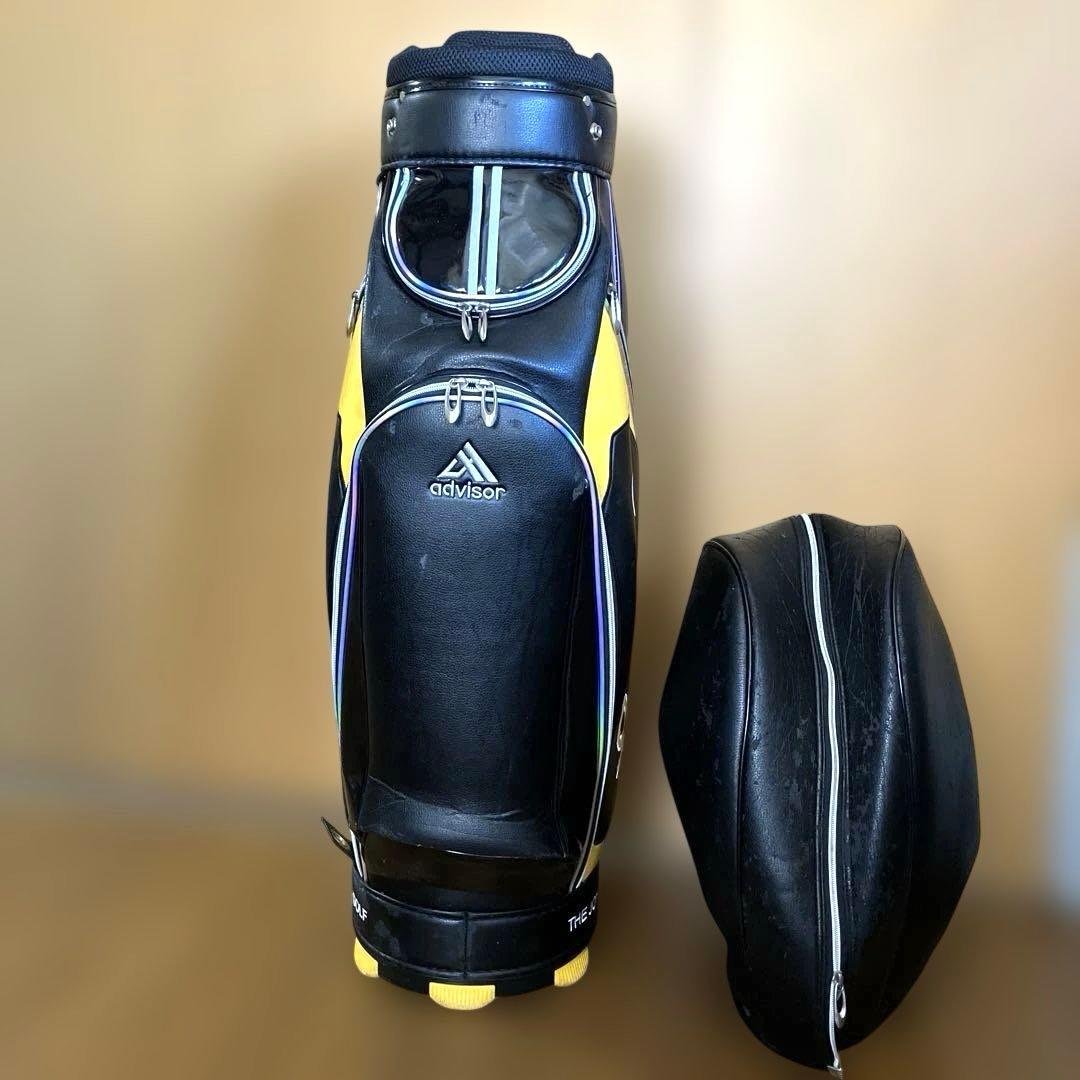 DAIWA ダイワadvisor ゴルフ　キャディバッグ 黒と黄色