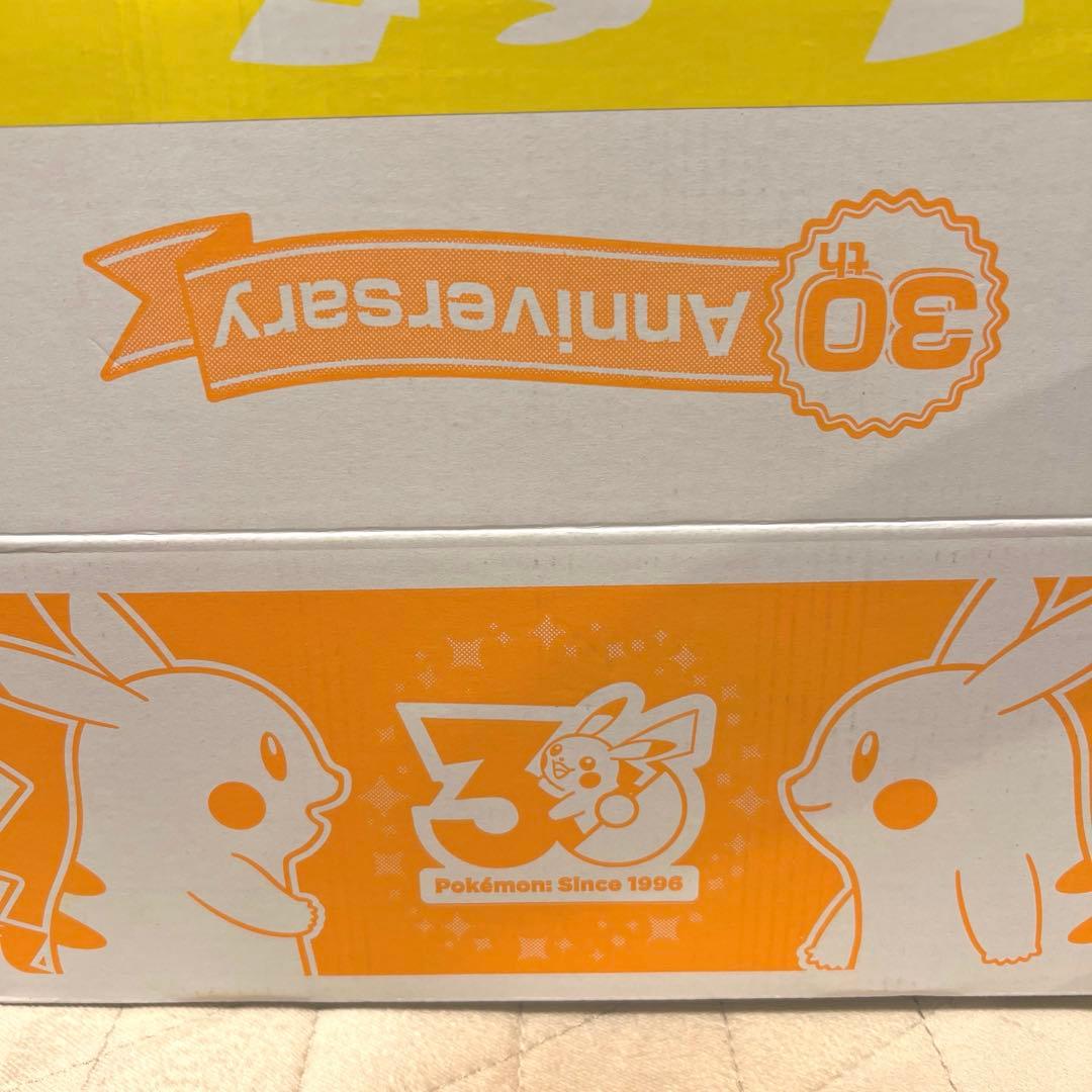 ピカチュウ 30周年記念 ぬいぐるみ＆マスコット　新品　専用ダンボール　当日発送