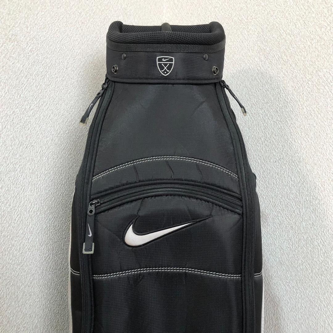 【希少】 NIKE ナイキ ゴルフ キャディバッグ カート型 6分割 ブラック