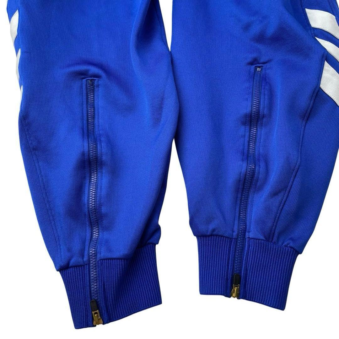 00s adidas トラックパンツ Y2K デサントJASPO O ブルー
