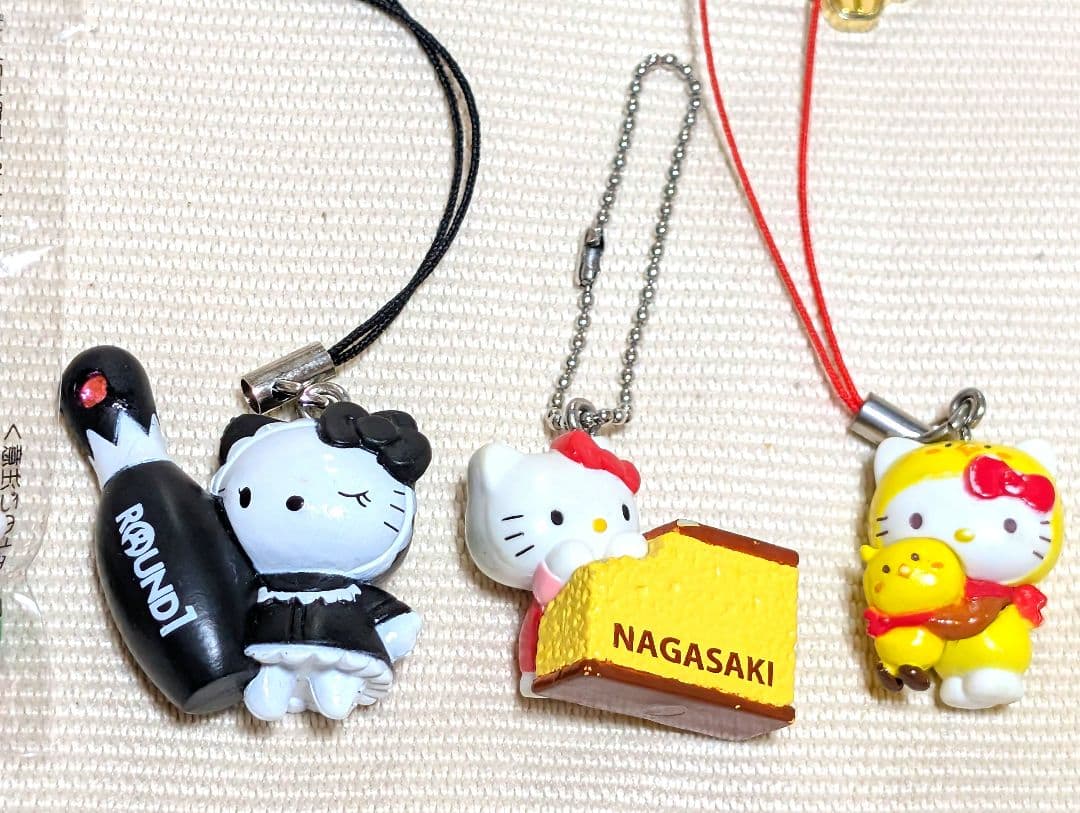 キティちゃんまとめ売り　いちご　カステラ　しずく　ウサギ　ハイビスカス　色々