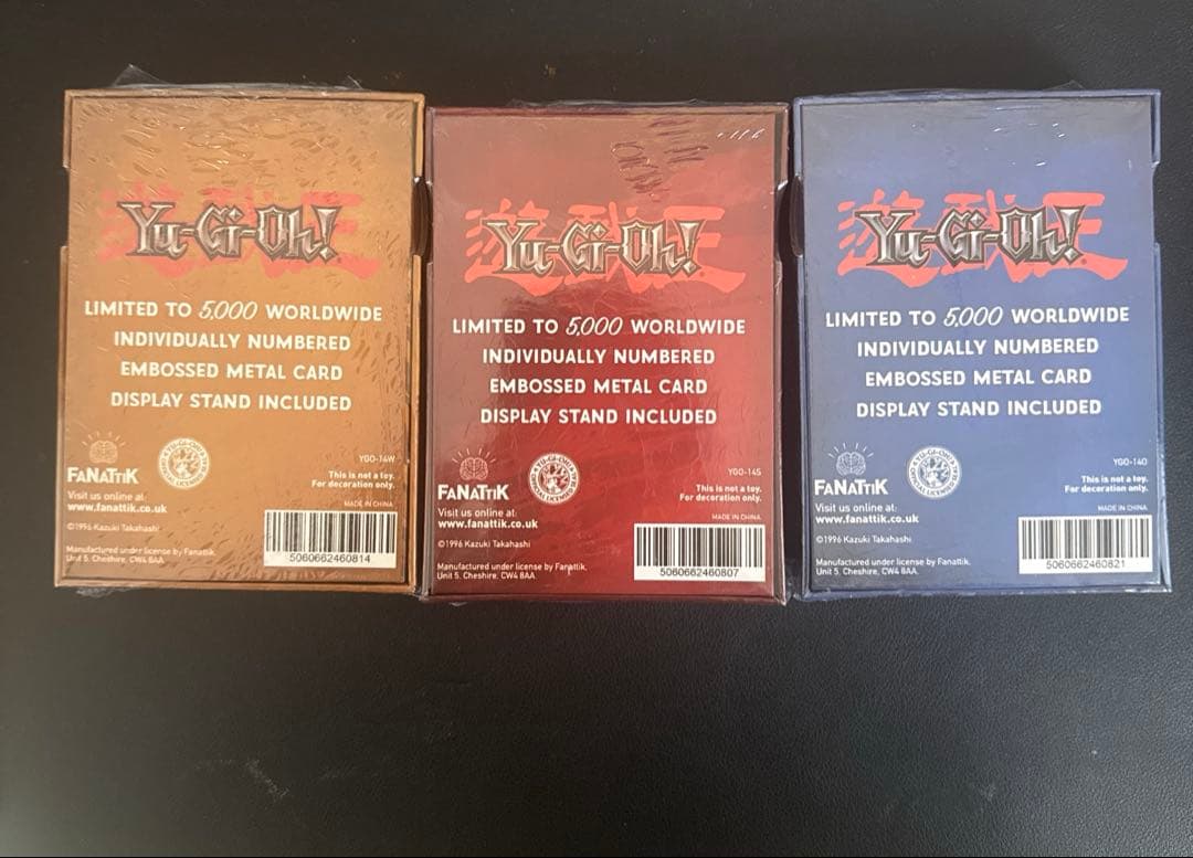 遊戯王 三幻神 メタルカード 3種セット　新品未開封