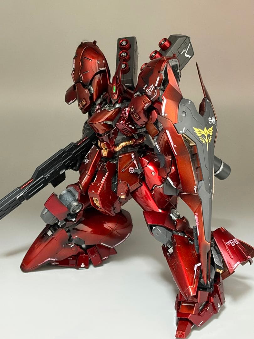 RG 1/144 サザビー 塗装完成品 キャンディ塗装 高光沢 逆襲のシャア