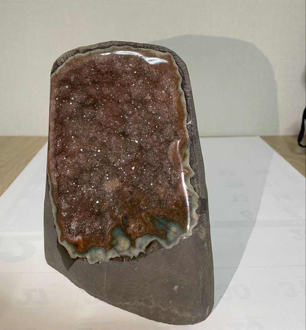 レッドアメジスト ドーム 浄化 幸運 魔除 パワーストーン 風水晶 約2.1キロ