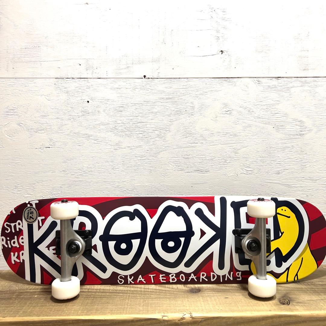 新品 海外正規品 KROOKED スケートボード 7.5インチ