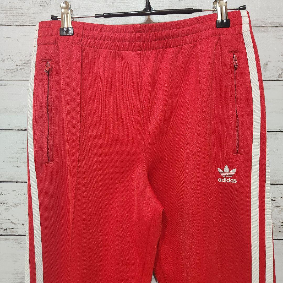 adidas トラックパンツ 赤 トレフォイル S ジャージ アディダス 人気