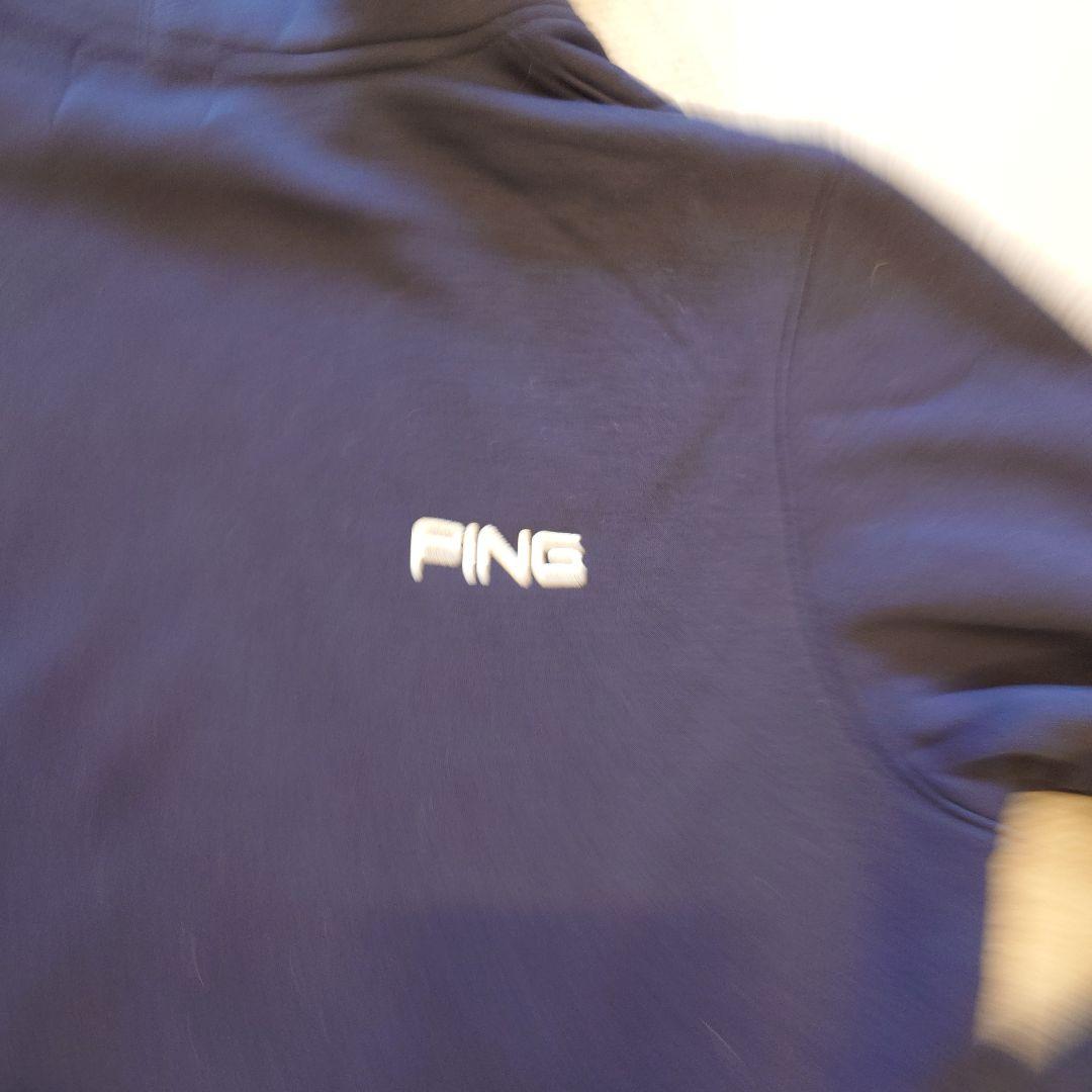 PING ネイビー パーカー M　ひまわり
