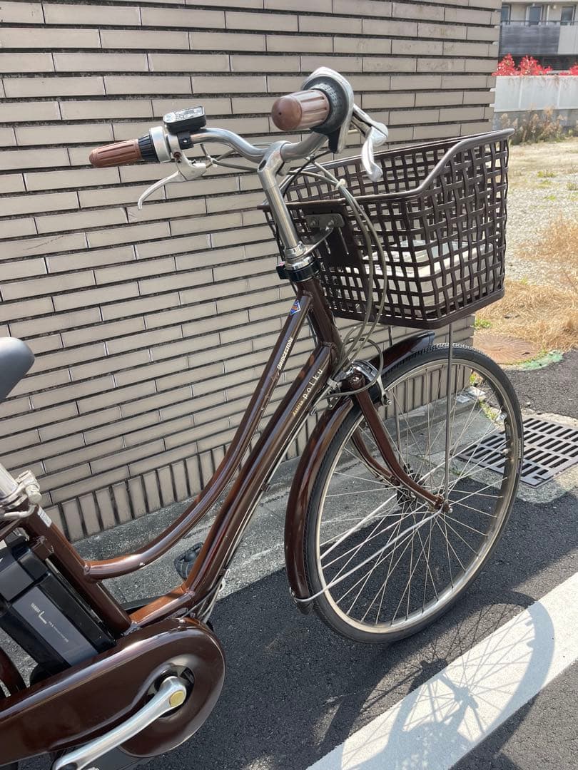 8.9ahブリヂストン電動アシスト自転車 ブラウン シティタイプ26CBNA40