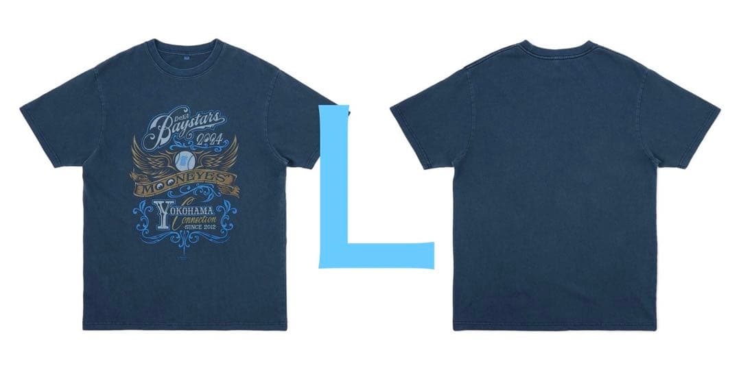 横浜DeNAベイスターズ×MOONEYES/ビンテージTシャツ Lサイズ