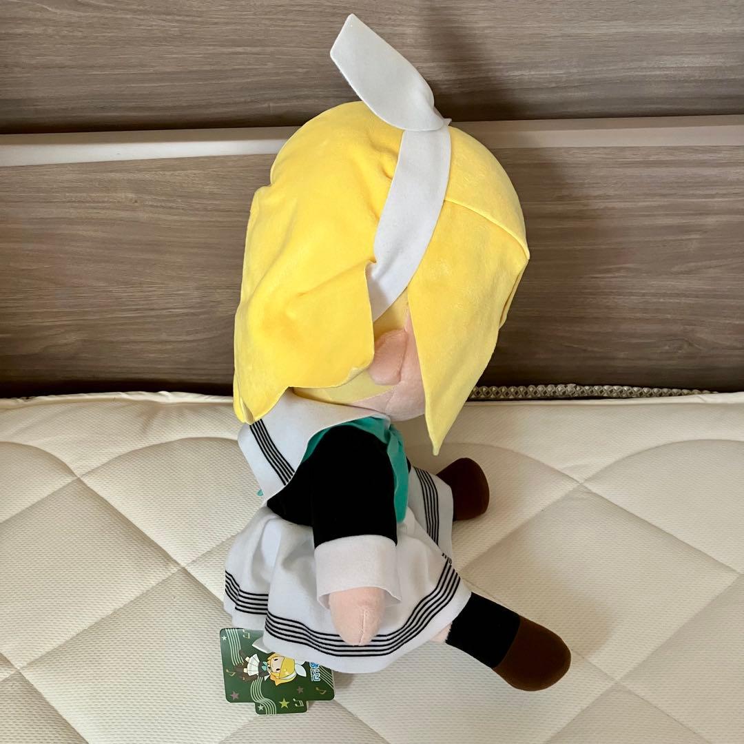 メガジャンボふわふわぬいぐるみ　鏡音リン　鏡音レン　制服　ver 2体セット