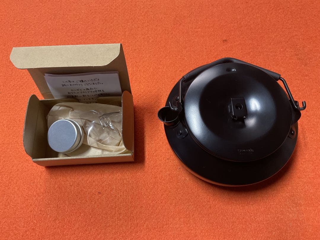 トランギア純正　超希少品0.6ブラックケトル・リッドステンレスノブ仕様新品保管品