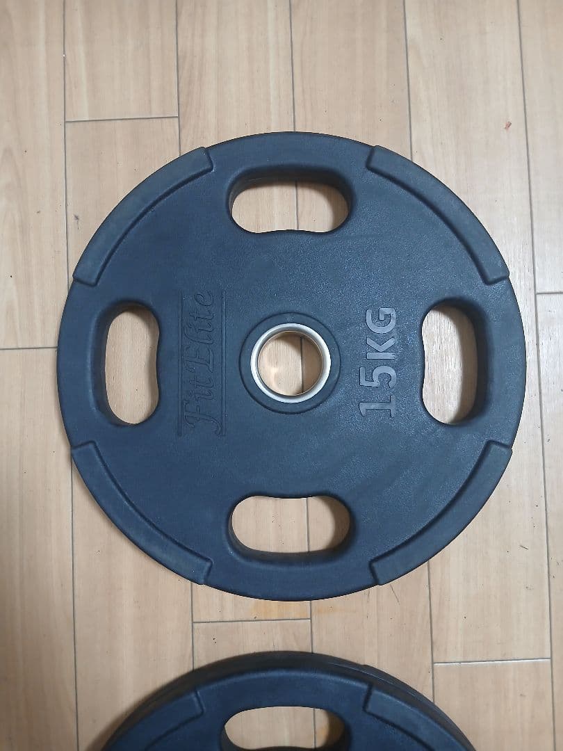 ②オリンピック バーベル プレート 15kg FitEliteフィットエリート