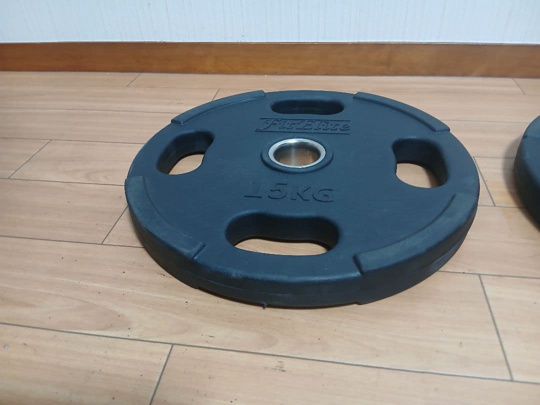 ②オリンピック バーベル プレート 15kg FitEliteフィットエリート