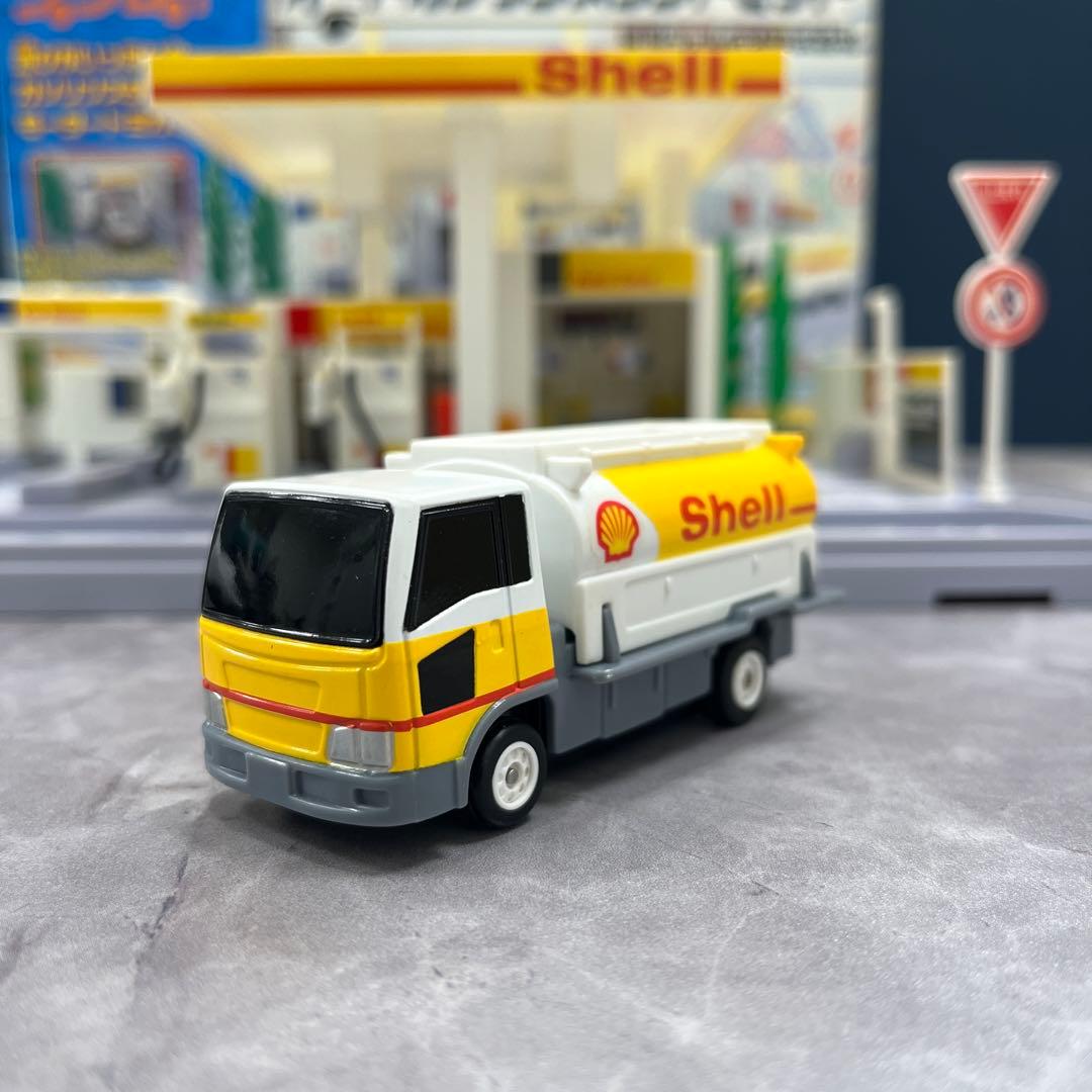 TOMY プラレール プラロード オートガソリンスタンドセット（昭和シェル石油）