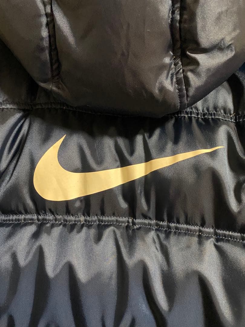 Nike フード付きダウンコート ネイビー