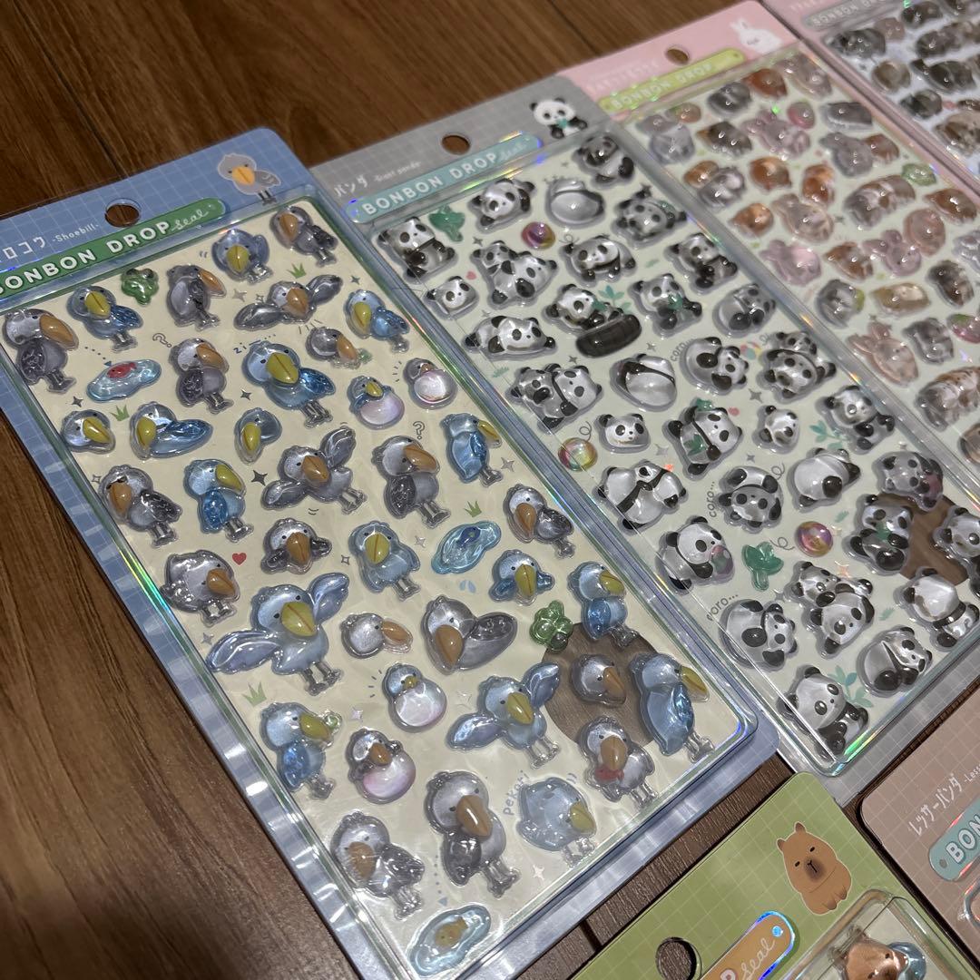 ボンボンドロップシール　アニマルシリーズ　コンプリートセット