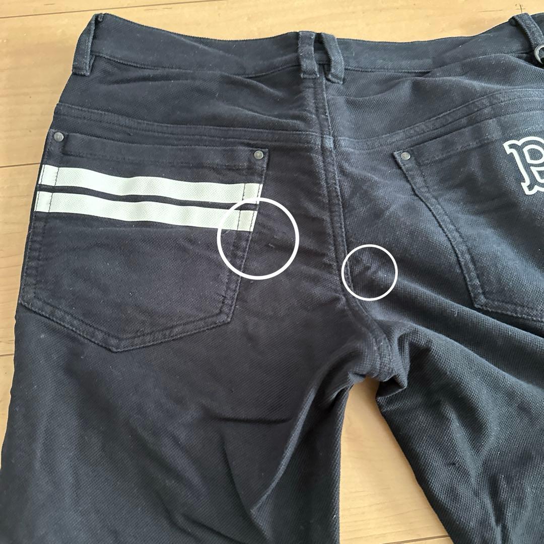 PEARLYGATES パーリーゲイツ　黒　ゴルフ　ボトムス　暖かい　厚手　冬