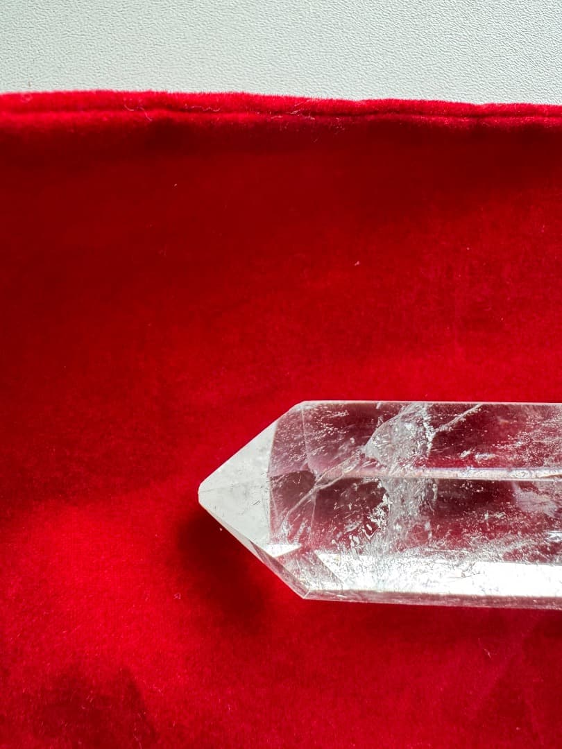 ダブルポイントクリスタル　天然水晶　アーキエンジェルマイケル　ロナハーマン