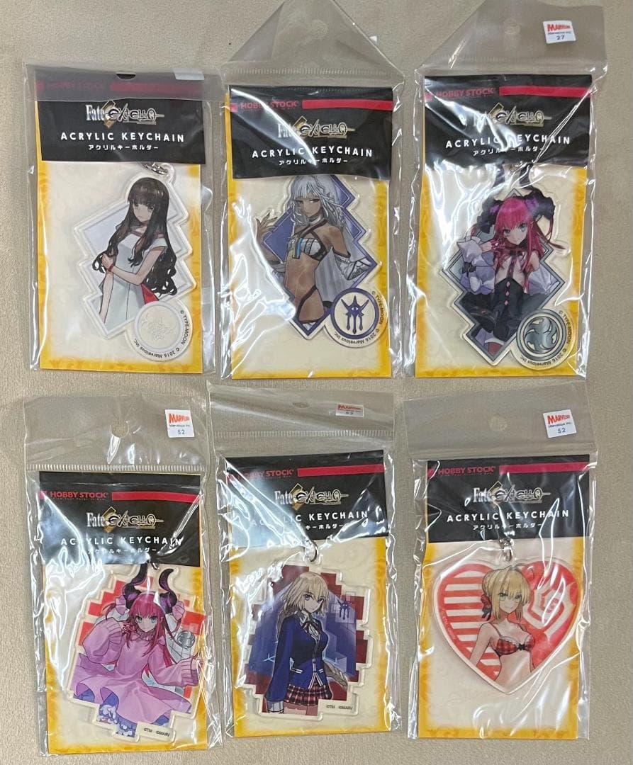 Fate/EXTELLAアクリルキーホルダー6個【A】　新品