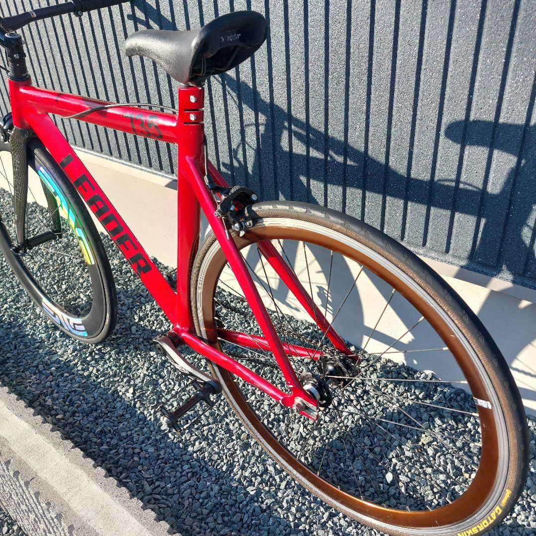 【送料込み】LEADER BIKE 735 フロントホイール抜き 完成車体
