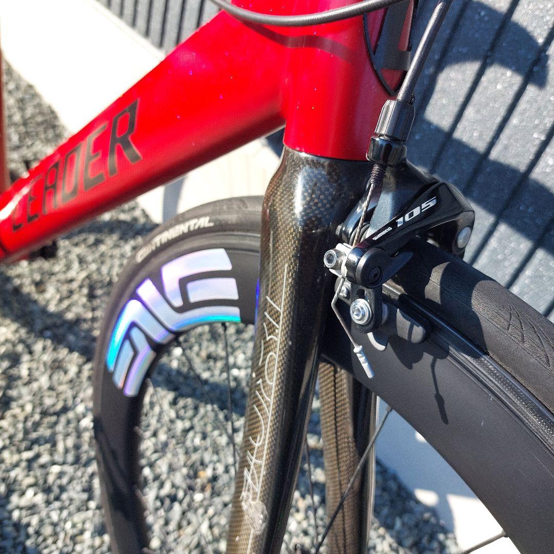 【送料込み】LEADER BIKE 735 フロントホイール抜き 完成車体