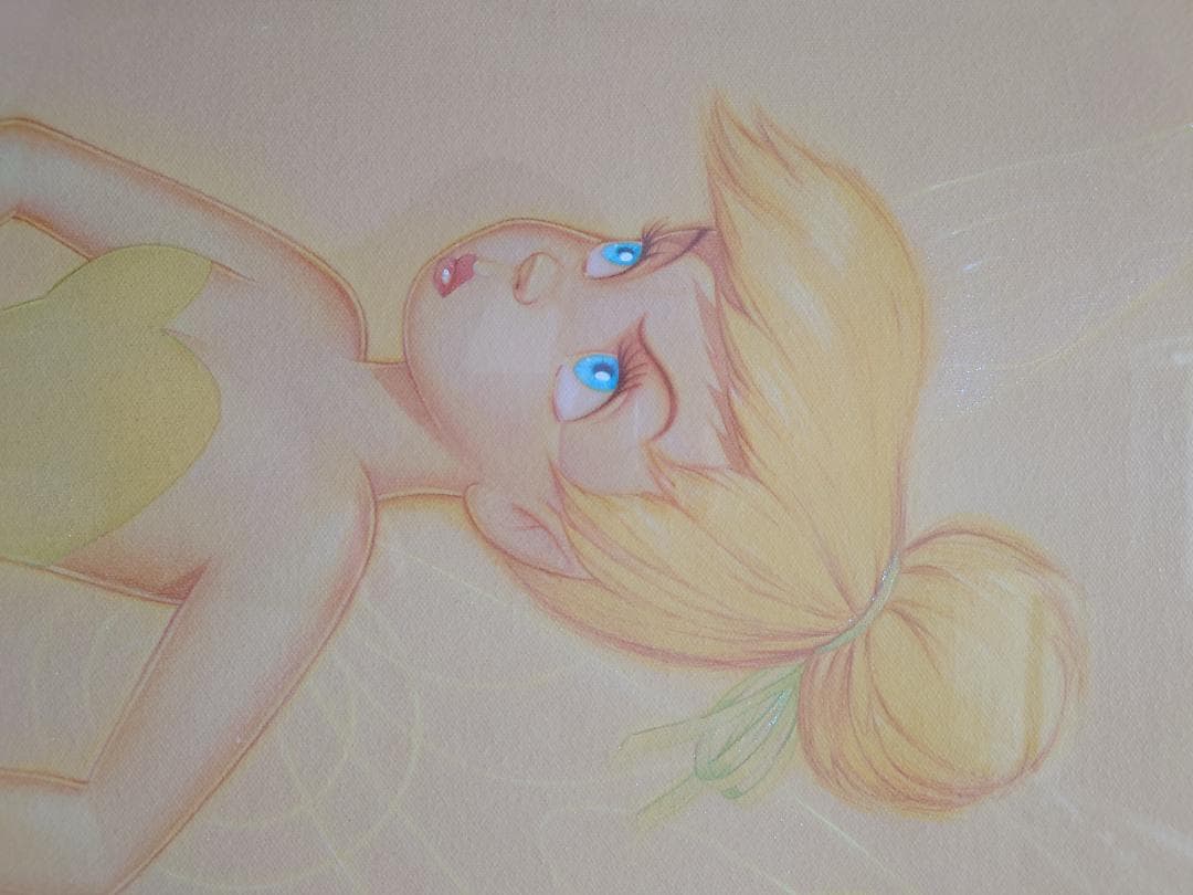 ディズニー　ティンカーベルのアート絵画