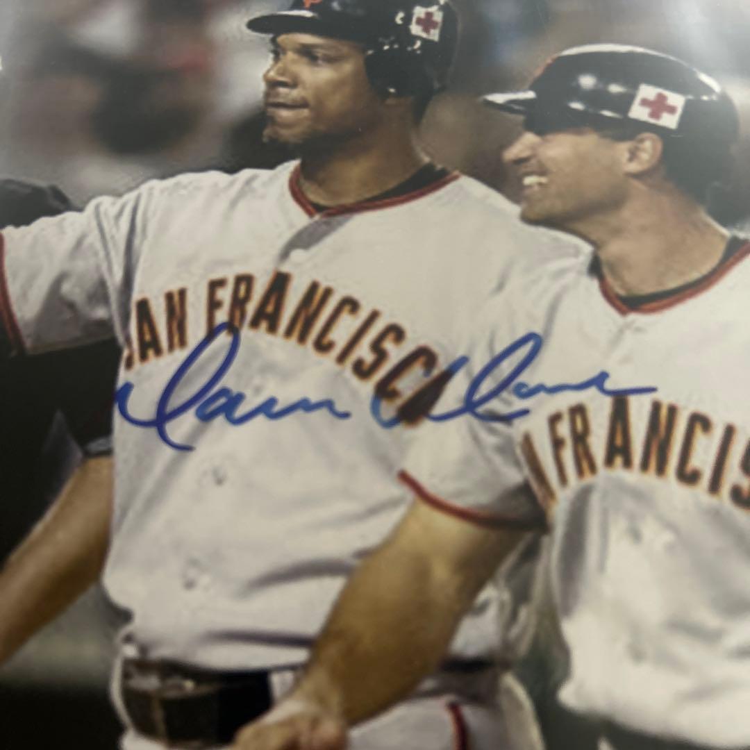 MLB  モーゼス アルー　直筆サイン入りフォト　サンフランシスコジャイアンツ