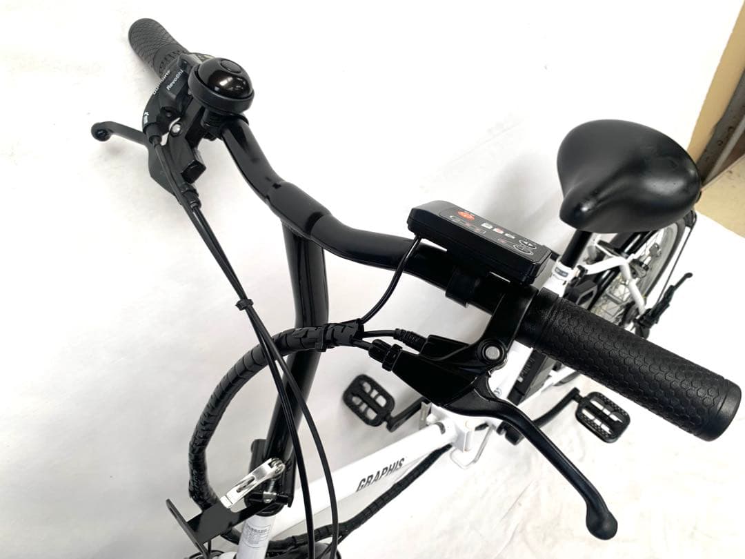 【即乘】送料無料GRAPHIS折り畳み電動アシスト自転車SHIMANO動作確認済