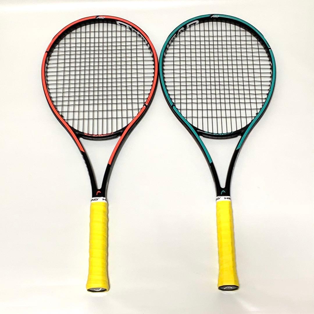 HEAD2本【グリップ新品】GRAVITY PRO GRAPHENE360