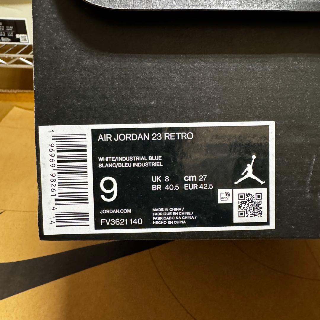 シューズ(男性用) AIR JORDAN 23 RETRO FV3621-140 27cm