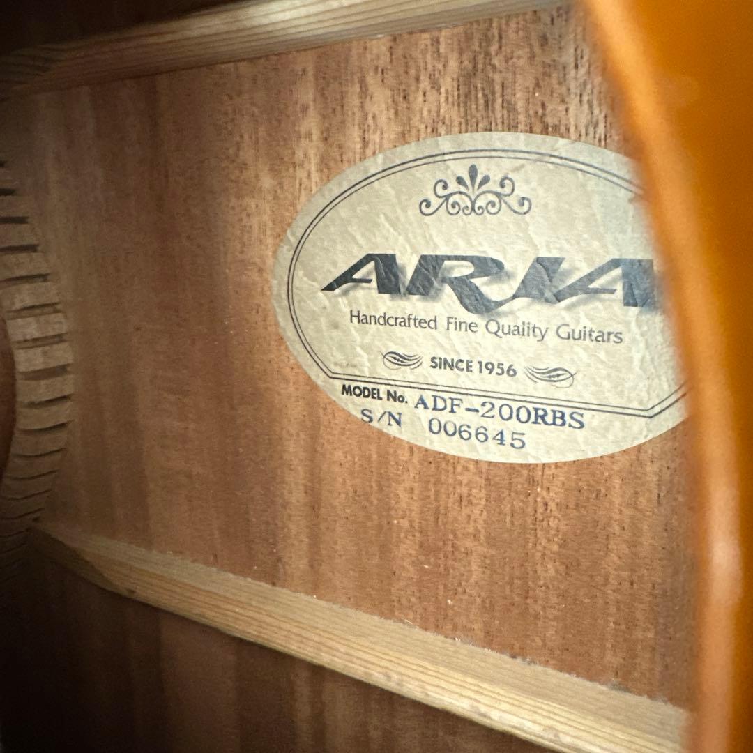アコースティックギター ARIA アリア ADF-200RBS 管理No.※r2