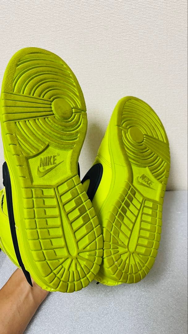 27cm☆ アンブッシュ NIKE ダンクハイ フラッシュライム スニーカー