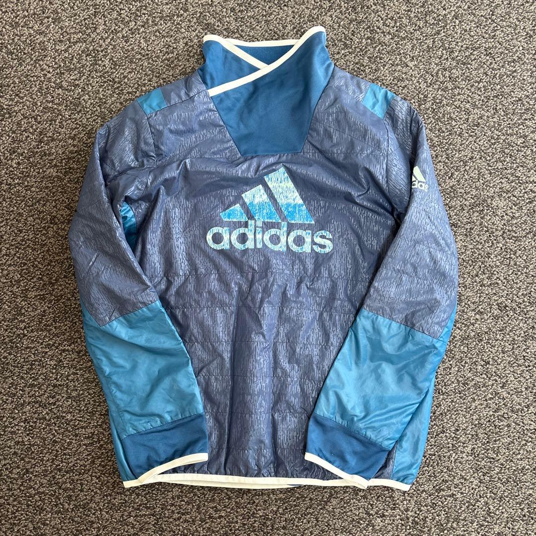 超有名サッカー選手本日削除‼️adidas 青 長袖 ピステ Lサイズ 上下セッ