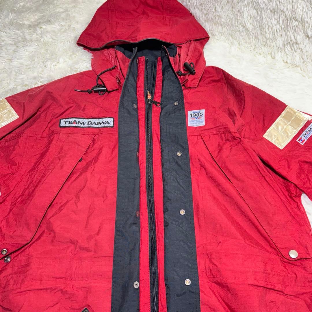 状態良品☆ダイワ グレートバンフ レインスーツ LL 希少 チームダイワ 機能的