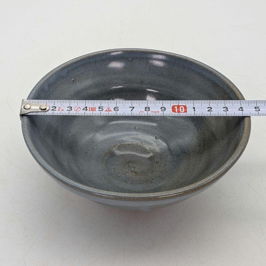初代皿貝？（皿谷一二） 熊野焼 夏茶盌 銘「遠霞」 合箱合布 抹茶碗 抹茶茶碗