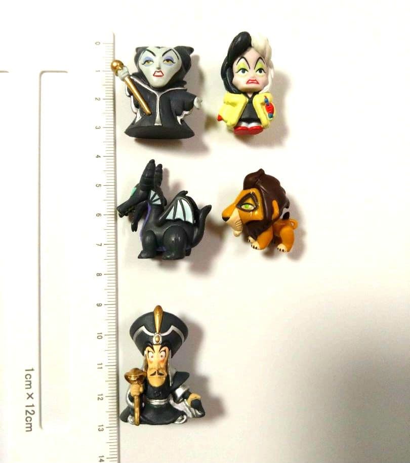 ディズニー ヴィランズ ミニ フィギュア セット クルエラ マレフィセント 他