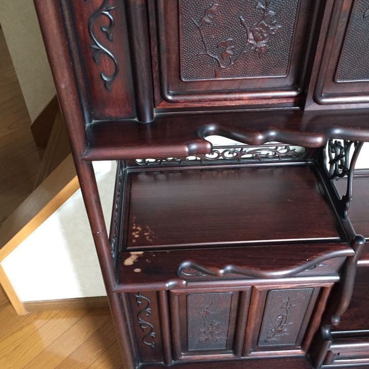 飾り棚　紫檀