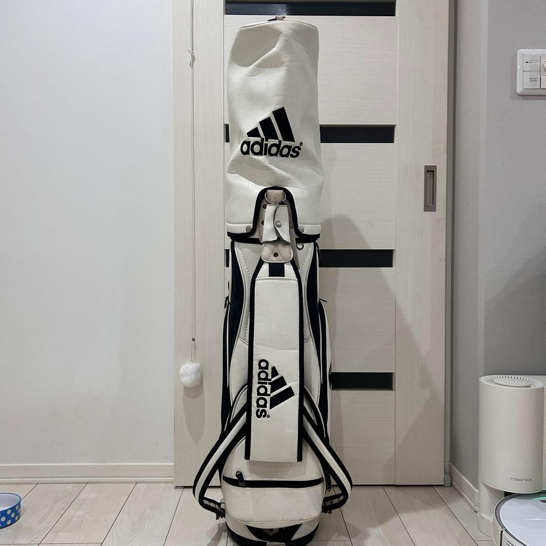 adidas キャディバッグ 白黒