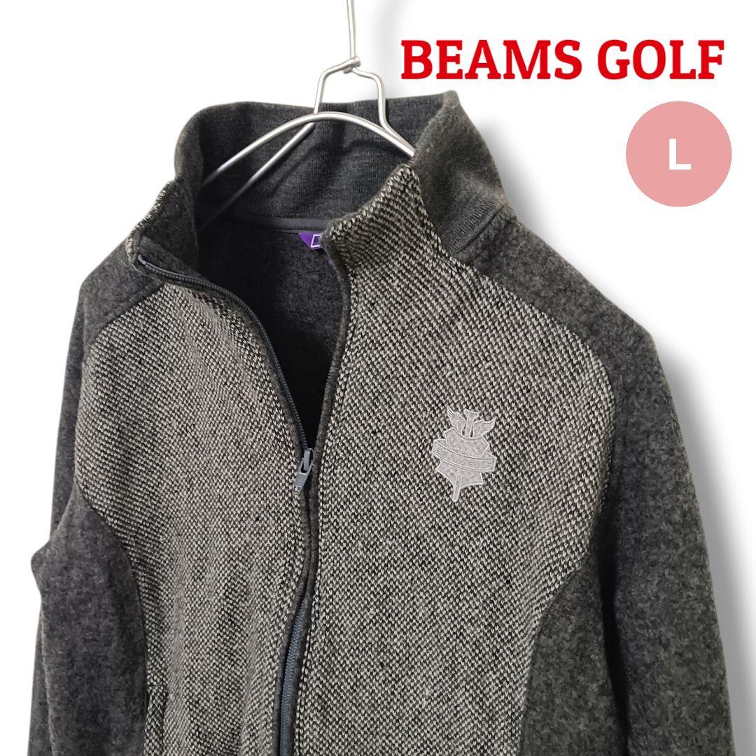 【上品見え】BEAMSGOLFビームスゴルフ ブルゾン Lグレーレディースゴルフ
