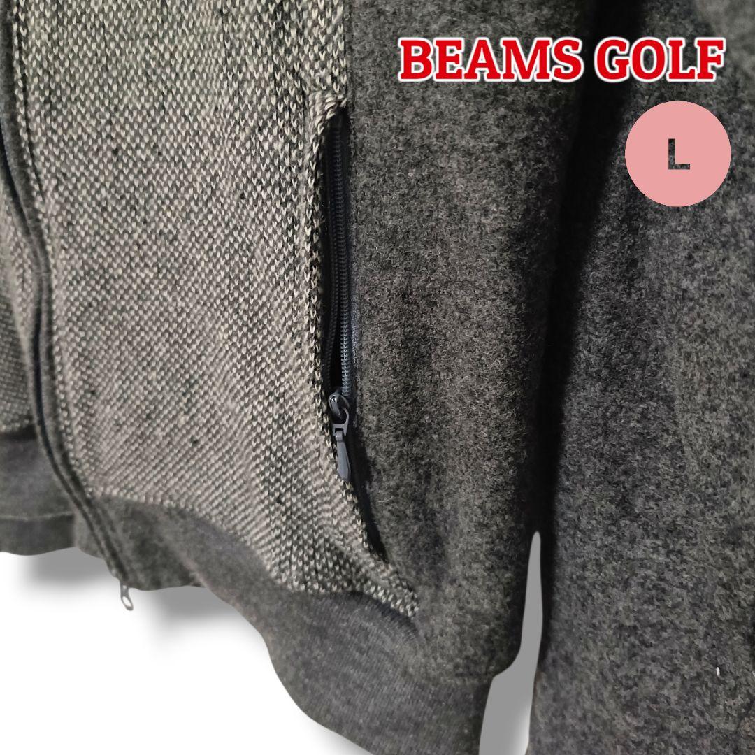 【上品見え】BEAMSGOLFビームスゴルフ ブルゾン Lグレーレディースゴルフ
