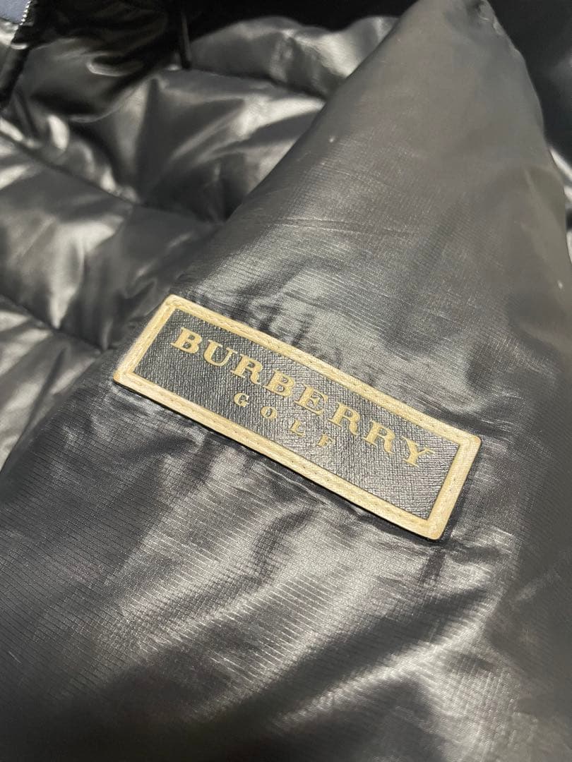 BURBERRY GOLF ●ダウンジャケット●M黒●バーバリーゴルフ