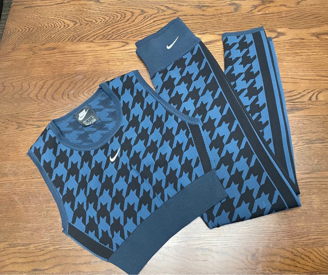 NIKE ナイキ　レア　希少　リブニット　　タンクトップ　レギンス　セットアップ
